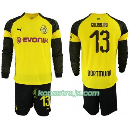 Billiga Fotbollströjor Borussia Dortmund Guerreiro 13 Barn Hemma tröja 2018/19 Långärmad